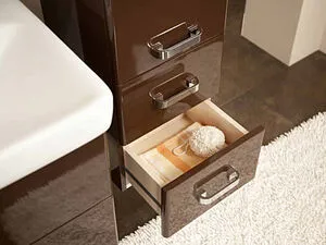 Шкаф-пенал подвесной Aquaton Америна 35 белый 1A137803AM010 Шкаф-пенал подвесной Aquaton Америна 35 белый 1A137803AM010, 4