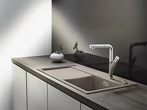 Смеситель для кухни с выдвижным изливом Blanco Yovis-S серый беж 518300 Смеситель для кухни с выдвижным изливом Blanco Yovis-S серый беж 518300, 4