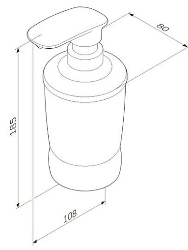 Дозатор для жидкого мыла Am.Pm Sensation хром A3031900