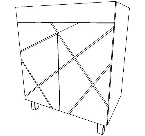 Тумба-умывальник напольная Домино Vector 70 метрополитан грей/бетон серый DV6613T+4627173210171