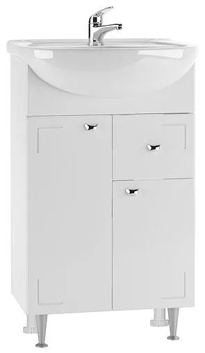 Тумба под умывальник напольный Айсберг Классик 60 белый DA1024T