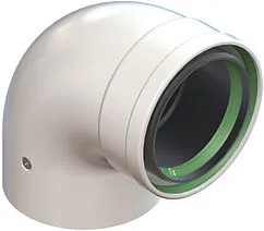 Колено для дымохода Ø 100/150мм ∠ 90° (PPS) для конденсационных котлов De Dietrich DY813 100002353