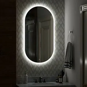 Зеркало с подсветкой Continent Delight Led 55x100 с подогревом белый ЗЛП520 Зеркало с подсветкой Continent Delight Led 55x100 с подогревом белый ЗЛП520, 5