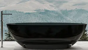 Ванна отдельностоящая прозрачная Abber Kristall 180x85 AT9702Onyx Ванна отдельностоящая прозрачная Abber Kristall 180x85 AT9702Onyx, 1