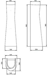 Пьедестал Santeri Соната/Версия декор бежевый 1.3601.2.S07.00B.0, 2