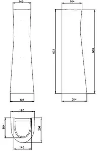 Пьедестал Santeri Соната/Версия/Pro белый 1.3601.2.S00.00B.0, 2