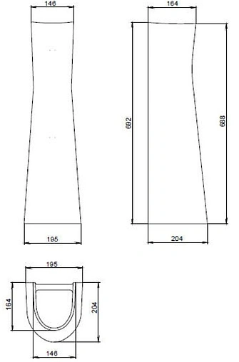 Пьедестал Santeri Соната/Версия/Pro белый 1.3601.2.S00.00B.0