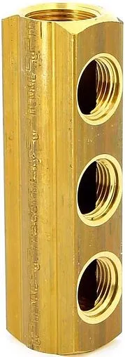 Коллектор распределительный проходной 3 отвода 1&quot;в/в x ½&quot;в Tiemme 1970065