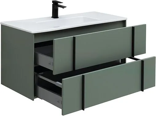 Тумба под умывальник подвесная Allen Brau Reality 100 олива 1.32007.CGM