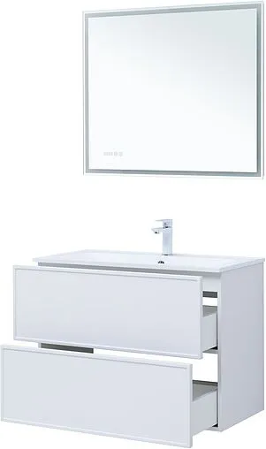 Тумба под умывальник Aquanet Арт 90 белый матовый 00313256