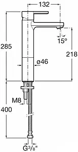 Смеситель для раковины Roca Naia чёрный 75A3B96CN0 Смеситель для раковины Roca Naia чёрный 75A3B96CN0, 2