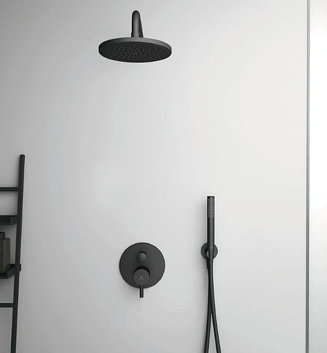Держатель верхнего душа на стену Ideal Standard IdealRain чёрный матовый B9445XG Держатель верхнего душа на стену Ideal Standard IdealRain чёрный матовый B9445XG
