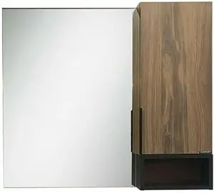 Шкаф-зеркало Comforty Франкфурт 75 дуб шоколадно-коричневый 00004151044CF, 1