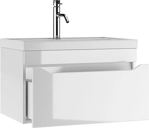 Тумба под умывальник подвесная Айсберг Bazis 70 белый DA5902T
