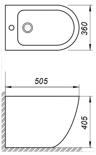 Биде напольное BelBagno Sfera-R белый BB2141B