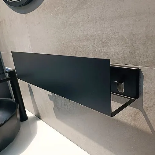 Полка Aquanet Магнум 50 чёрный матовый 00274189