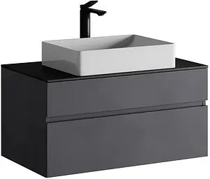 Тумба под умывальник подвесная Raval Decent 80 антрацит Dec.01.80/A/RL, 1