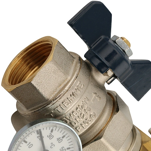 Группа коллекторная без расходомеров 7 отводов 1&quot;в/в x ¾&quot;ек Tiemme 3870025