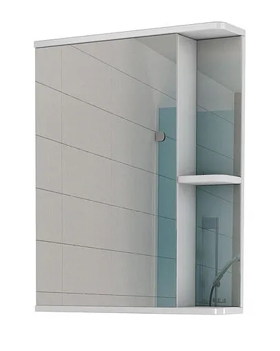 Шкаф-зеркало Айсберг Норма 1-60 L белый DA1605HZ