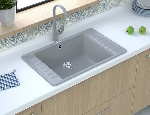 Мойка кухонная GranFest Quarz GF-ZW-71 черный