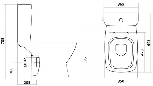 Унитаз-компакт Santek Нео белый 1WH302470