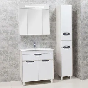 Шкаф-пенал Aquaton Юта 35 белый/выбеленное дерево 1A203403UTAV0 Шкаф-пенал Aquaton Юта 35 белый/выбеленное дерево 1A203403UTAV0, 4