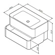 Тумба-умывальник подвесная Am.Pm Sensation 80 серый шелк M30FHX0802FG+M30WPC0801WG