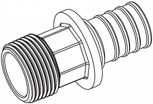 Муфта аксиальная переходная 16мм x ¾"н Rehau Rautitan RX+ 14563121001 Муфта аксиальная переходная 16мм x ¾"н Rehau Rautitan RX+ 14563121001, 2