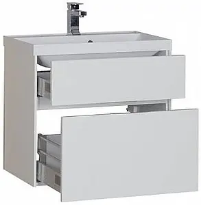 Тумба-умывальник Aquanet Латина 70 белый 00180032+00179394 Тумба-умывальник Aquanet Латина 70 белый 00180032+00179394, 5