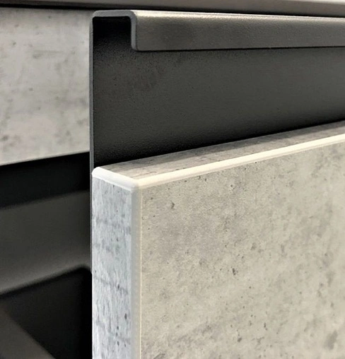 Тумба-умывальник подвесная Comforty Эдинбург 60 бетон светлый/чёрный 00-00002782CF