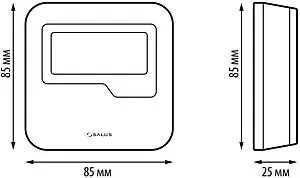 Беспроводной комнатный терморегулятор ZigBee Salus SMART HOME белый HTRP-RF(50), 2