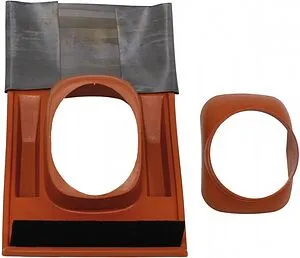 Элемент Ø 132мм для пересечения Дельфинной крыши типа "голландская черепица", 25-50° Vaillant 0020064751, 2