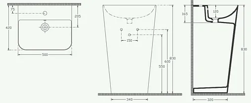 Раковина ISVEA Sott’Aqua 50 бордовый 10SQ37001-2R