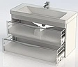 Тумба-умывальник Aquanet Орлеан 105 белый 00183083+00182313