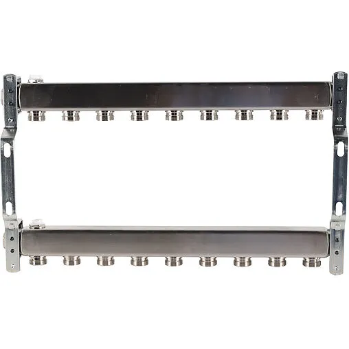 Группа коллекторная распределительная 9 отводов 1&quot;в/в x ¾&quot;ек Rommer RMS-4401-000009