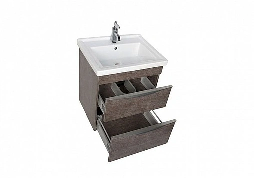Тумба под умывальник Aquanet Эвора 60 дуб антик 00183000