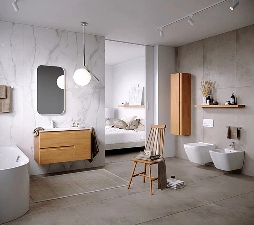 Тумба под умывальник подвесная Aqwella Accent 90 дуб золотой ACC0109LDZ