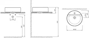 Раковина Kale Smartedge 45 белый матовый 7110210601 Раковина Kale Smartedge 45 белый матовый 7110210601, 2