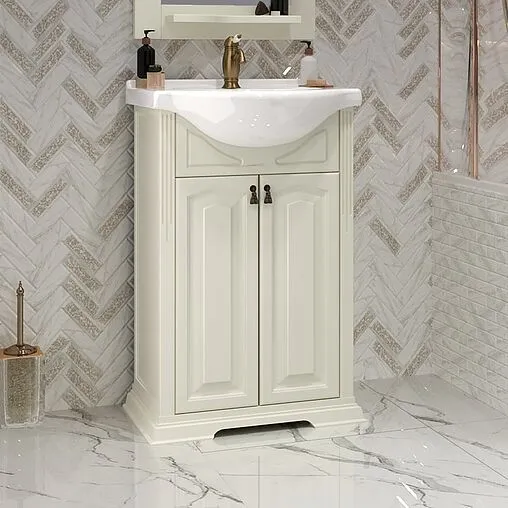 Тумба-умывальник напольная Opadiris Риспекто 55 слоновая кость 00-00005759+4620008199344