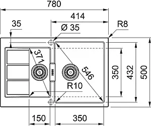 Мойка кухонная Franke Sirius 2.0 S2D 651-78 серый 143.0628.386 Мойка кухонная Franke Sirius 2.0 S2D 651-78 серый 143.0628.386, 2