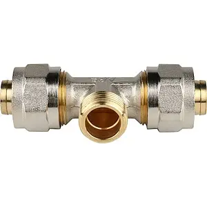 Тройник компрессионный переходной 20мм x ½"н x 20мм Stout SFS-0011-001220 Тройник компрессионный переходной 20мм x ½"н x 20мм Stout SFS-0011-001220, 5