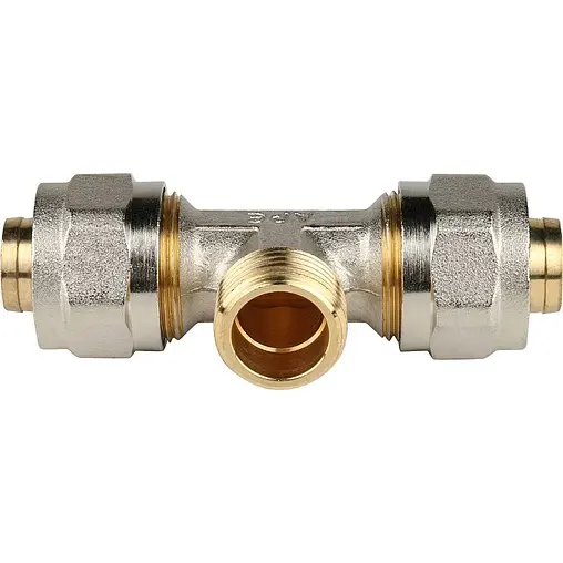 Тройник компрессионный переходной 20мм x ½&quot;н x 20мм Stout SFS-0011-001220