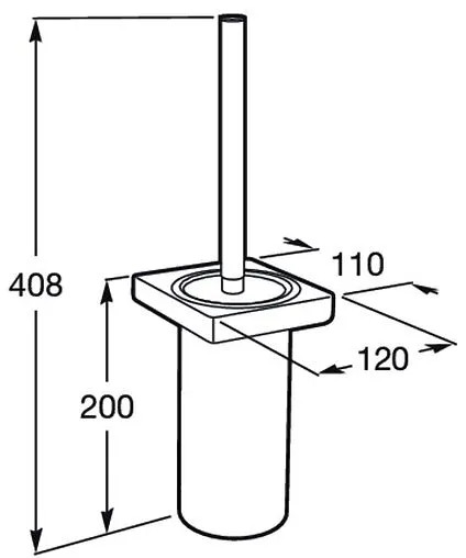 Ёршик для унитаза Roca Tempo хром 817036001