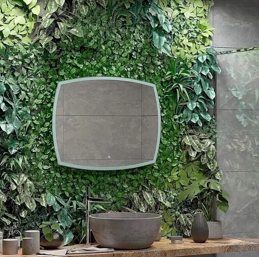 Зеркало с подсветкой Continent Dream Led 90x70 белый ЗЛП611