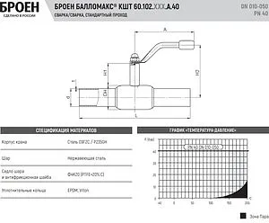 Кран шаровый под приварку Ду25 Ру40 Broen БАЛЛОМАКС КШТ 60.102.025.А.40 Кран шаровый под приварку Ду25 Ру40 Broen БАЛЛОМАКС КШТ 60.102.025.А.40, 3