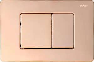 Клавиша смыва для унитаза Abber AC0120RG золото розовое, 1