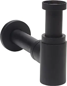 Сифон бутылочный для раковины Wirquin Lineis чёрный матовый 30722857 Сифон бутылочный для раковины Wirquin Lineis чёрный матовый 30722857, 1