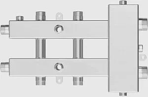 Распределительный коллектор 3 контура с гидрострелкой 1¼"н x 1"н Север-М3(Aisi) 1915004 Распределительный коллектор 3 контура с гидрострелкой 1¼"н x 1"н Север-М3(Aisi) 1915004, 4