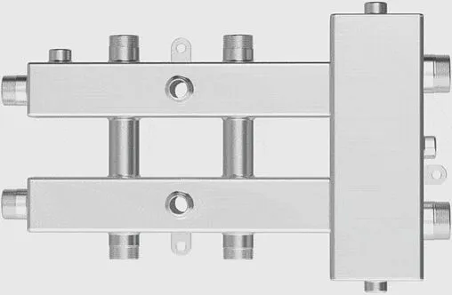 Распределительный коллектор 3 контура с гидрострелкой 1¼&quot;н x 1&quot;н Север-М3(Aisi) 1915004