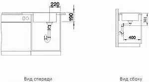 Мойка кухонная Blanco Elon XL 6 S 78 черный 525882 Мойка кухонная Blanco Elon XL 6 S 78 черный 525882, 3